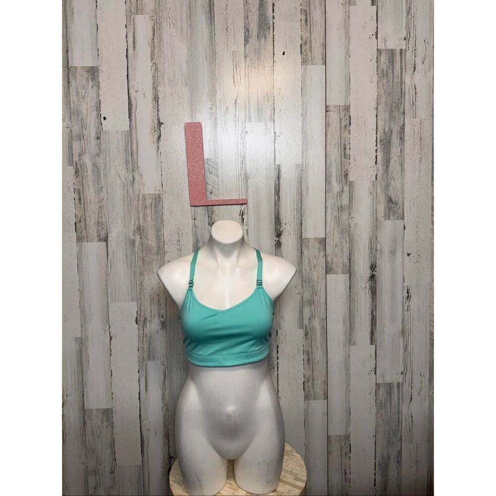 Victoria’s Secret VSX Sport Bra Mint Green Medium Support Racerback Size L